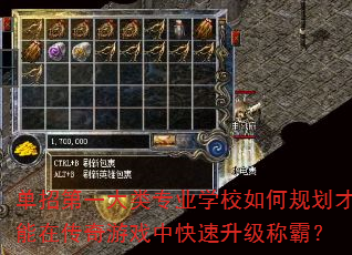 单招第一大类专业学校如何规划才能在传奇游戏中快速升级称霸? 单招第一大类专业学校如何规划才能在传奇游戏中快速升级称霸?