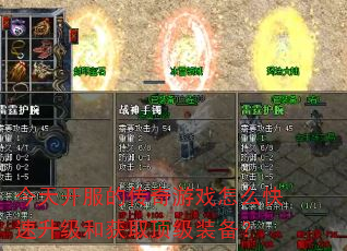 今天开服的传奇游戏怎么快速升级和获取顶级装备? 今天开服的传奇游戏怎么快速升级和获取顶级装备?